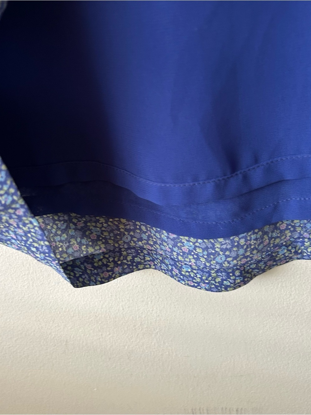 Vintage GAP Sleeveless Midi Dress Cottagecore 90’s Ditsy Floral Periwinkle M - Picture 8 of 12